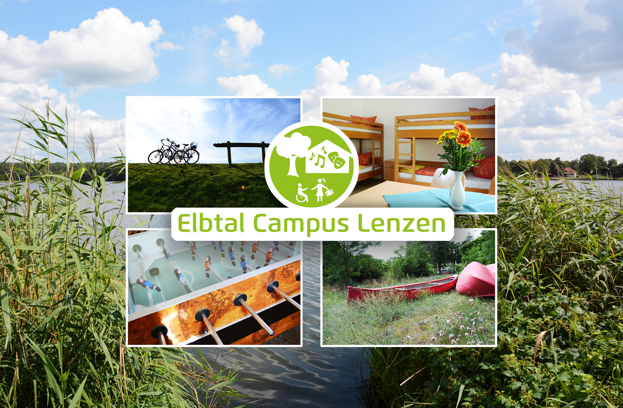 Buchen Sie Klassenfahrten, Familienfahrten und Gruppenreisen online im Elbtal Campus in Lenzen zwischen Berlin und Hamburg